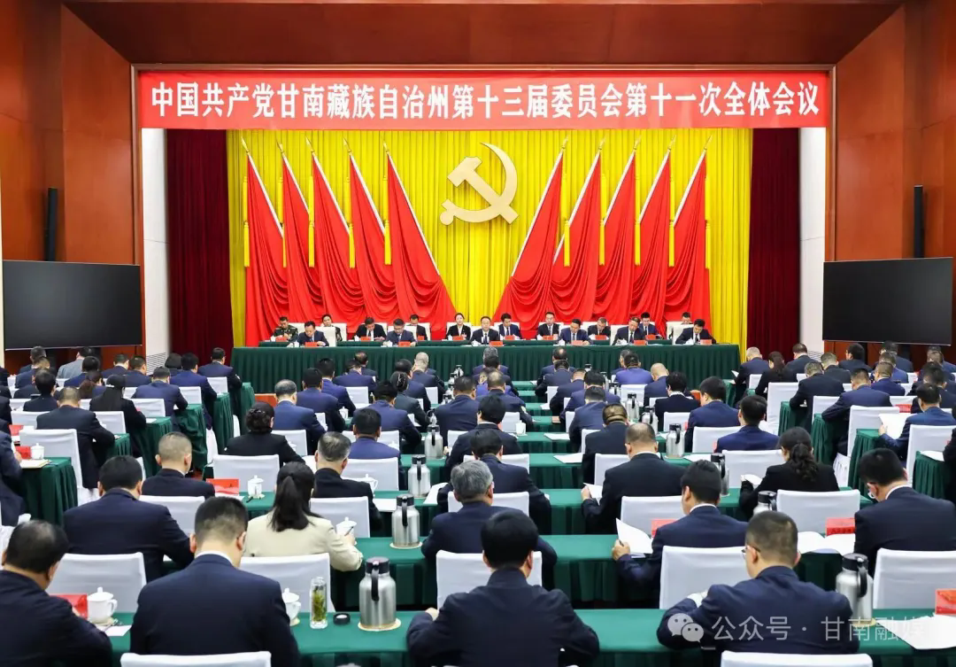 州委十三届十一次全会在合作举行